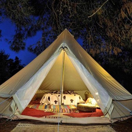 Glamping At A Lovely Tent In Skiaxtro- Marathopoli Villa Kültér fotó