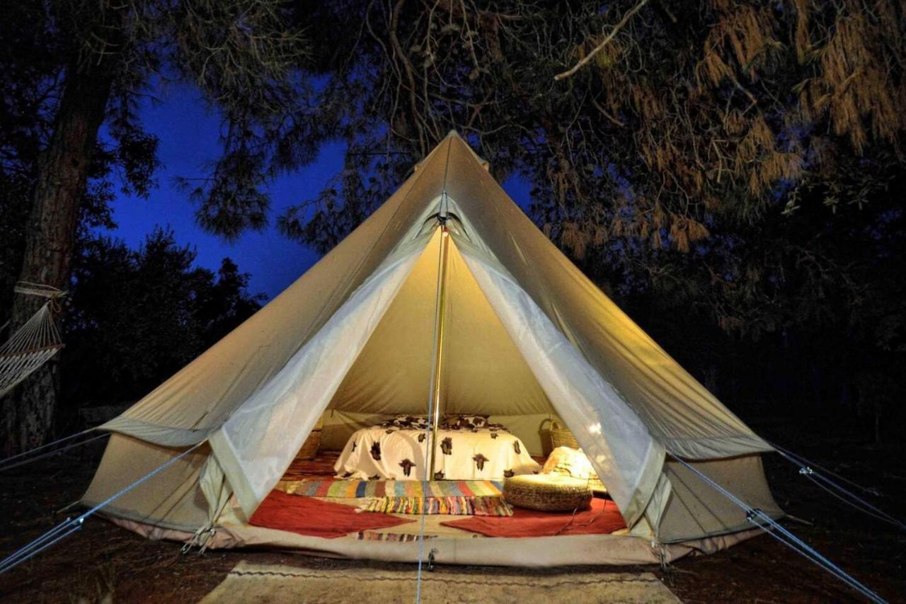 Glamping At A Lovely Tent In Skiaxtro- Marathopoli Villa Kültér fotó