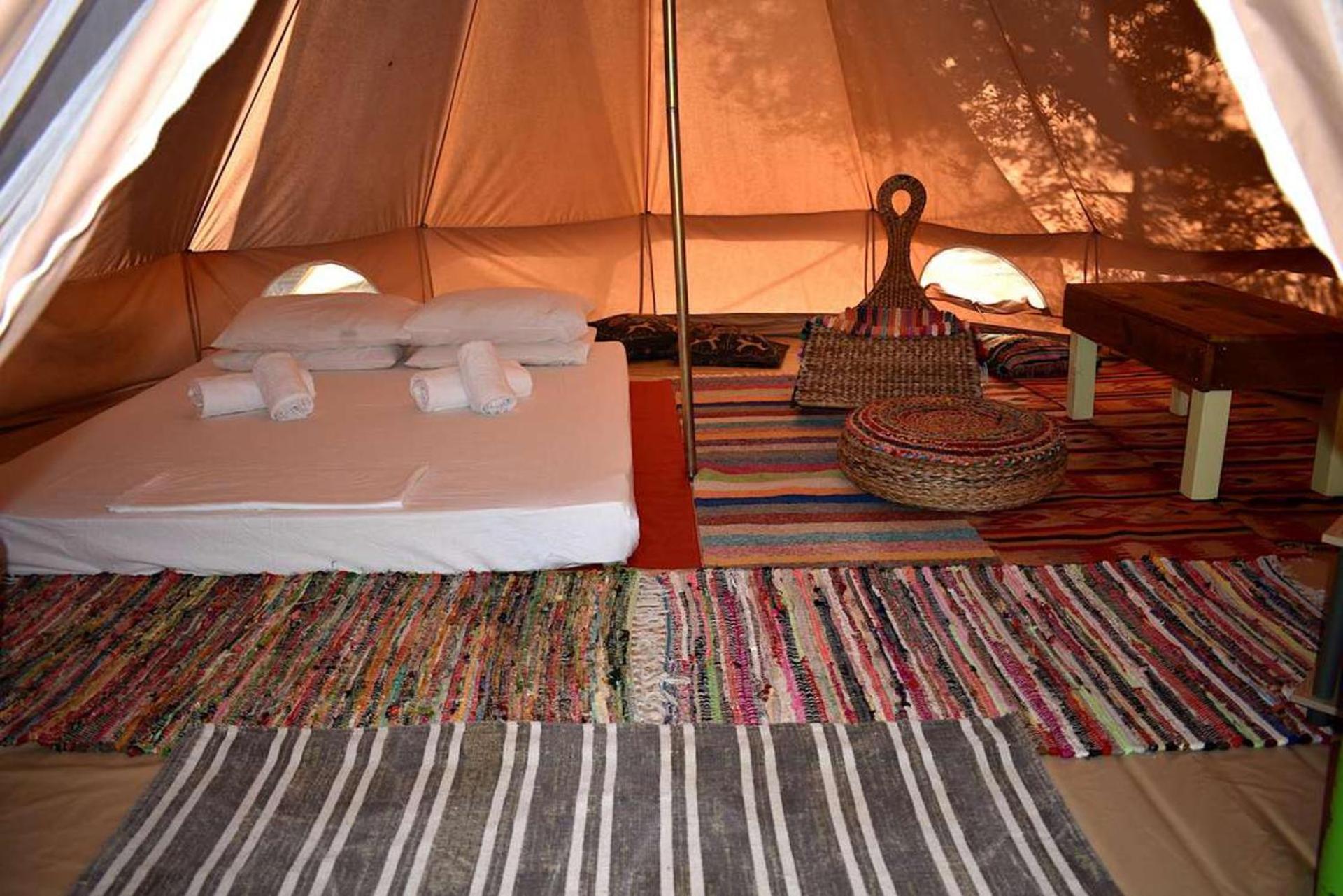 Glamping At A Lovely Tent In Skiaxtro- Marathopoli Villa Kültér fotó